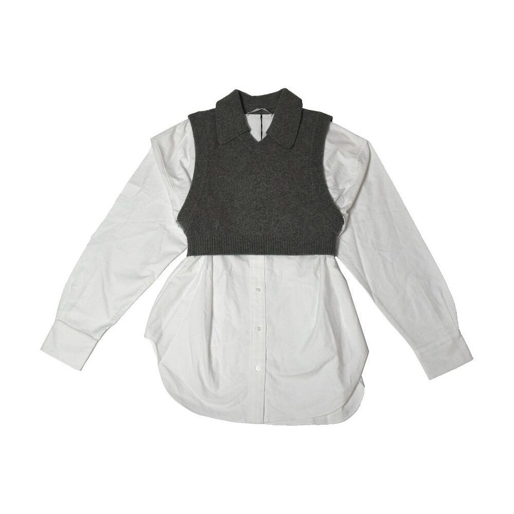 Alexander Wang Bi-Layer Merino Wool Blend Vested … - image 1